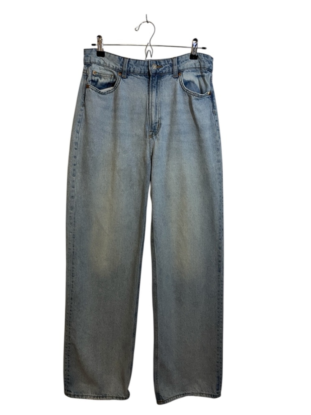 H&M Light Blue High-Waist Straight Jeans Size 10